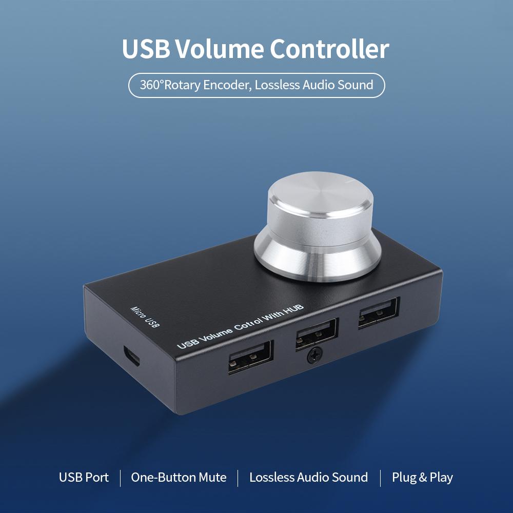Bộ điều khiển AIMOS Audio Knob âm lượng đa phương tiện USB đa năng,bằng kim loại