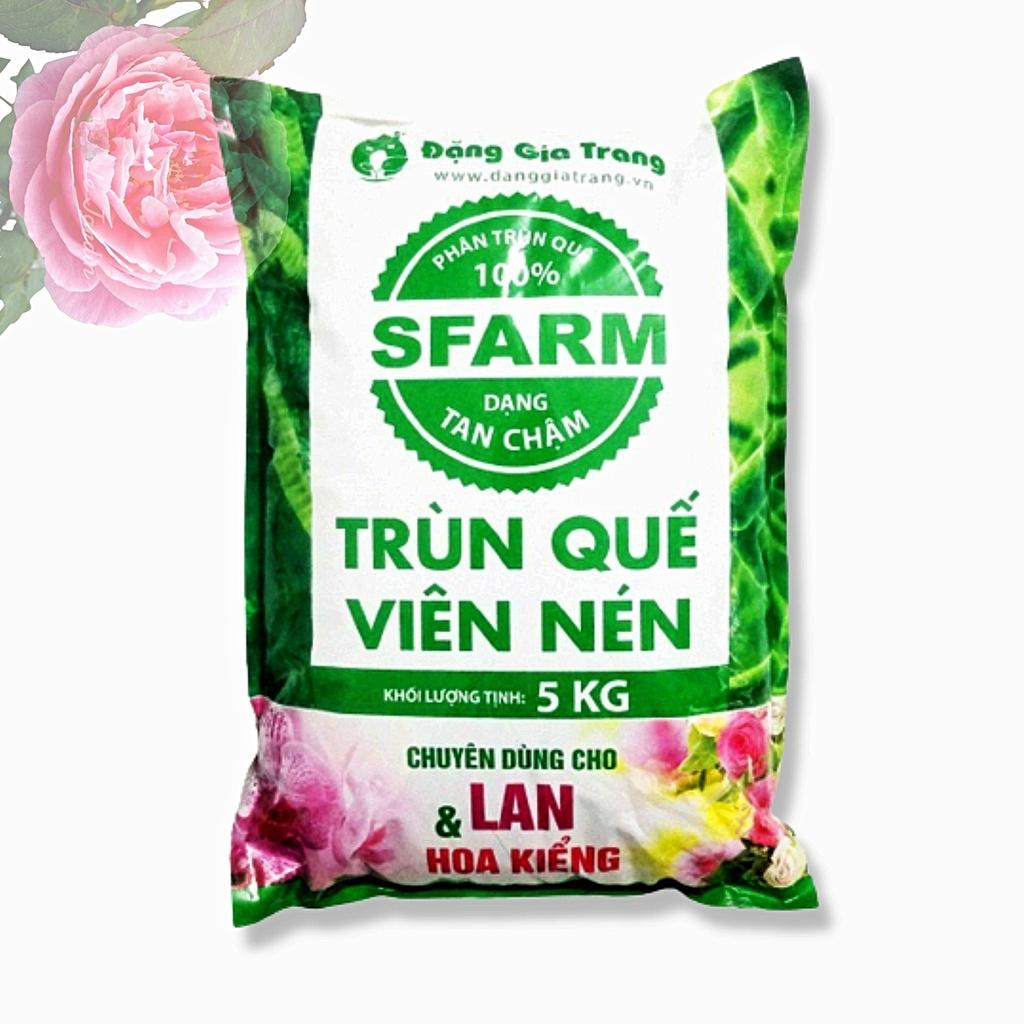 Phân trùn quế viên nén Sfarm túi 5kg