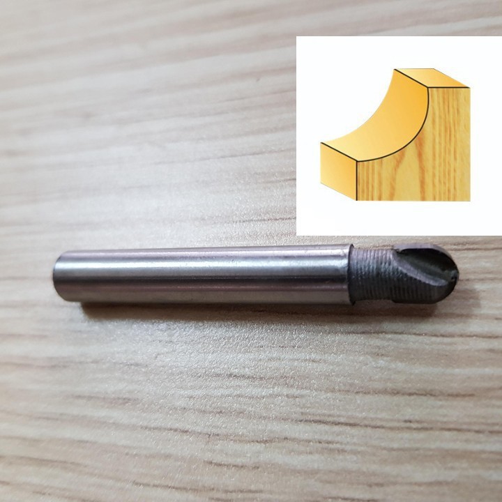 Mũi phay gỗ  Alu 6.35mm trục 6.35mm