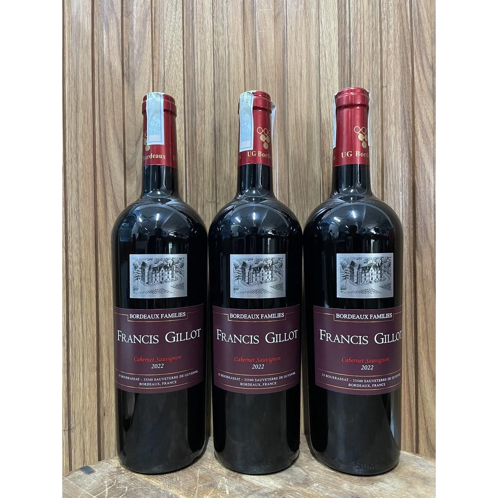 Rượu vang đỏ Francis Gillot Cabernet Sauvignon 750ml 13,5%