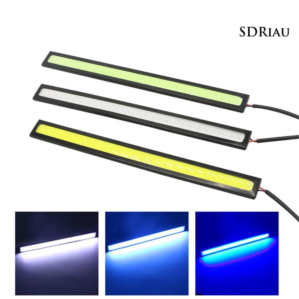 Bộ 2 Đèn Led Cob 28 Bóng Siêu Mỏng Chống Thấm Nước Cho Xe Hơi