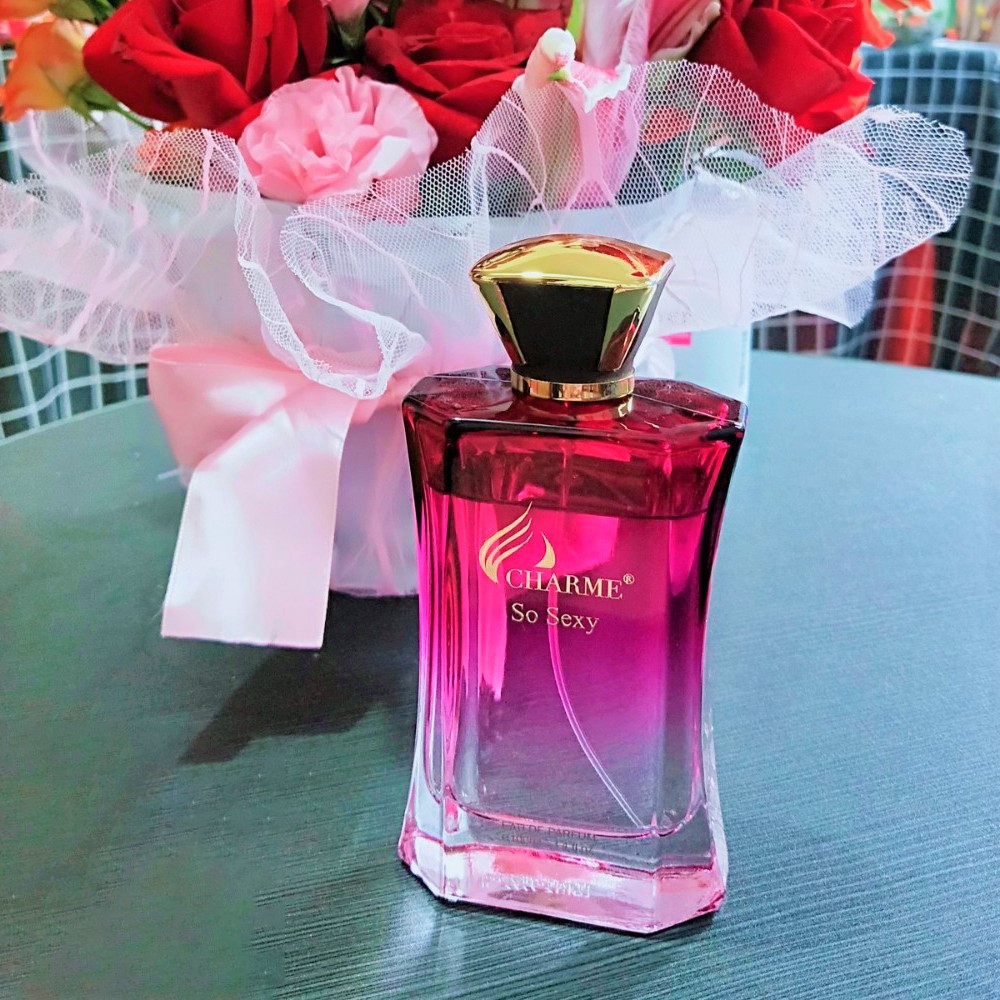 Nước hoa nữ thơm lâu, Charme So Sexy, mùi hương hoa hồng, tươi mát sảng khoái, lưu hương lâu, 100ml