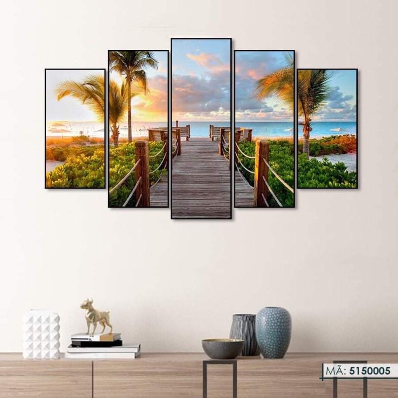 Bộ tranh 5/ tranh tráng gương 3d cao cấp/tranh phòng khách/tranh phòng ngủ/tranh cầu thang