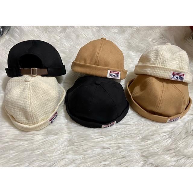 nón Beanie vành tròn phong cách Retro Hàn Quốc Nam/Nữ