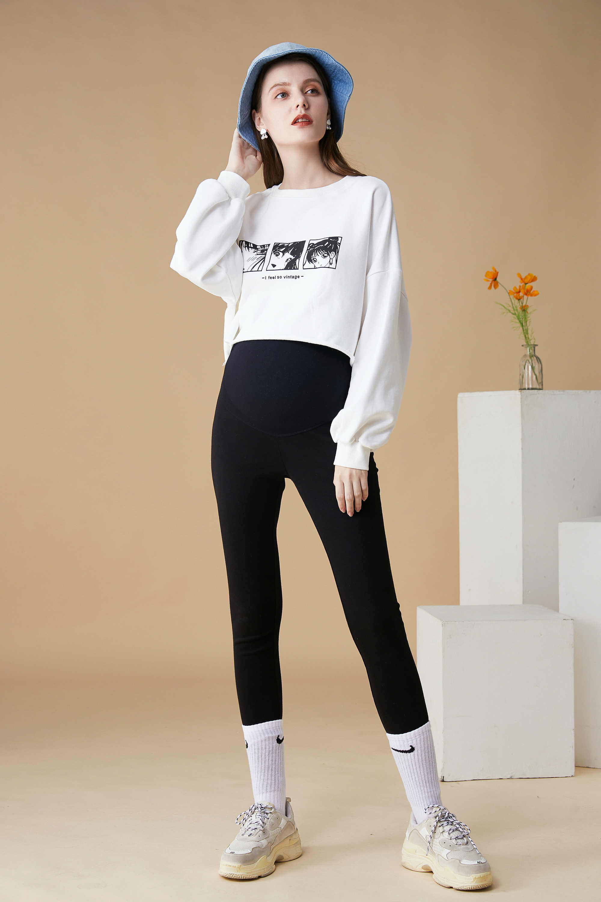 Quần Legging Nịt Bụng Cho Bà Bầu, Hàng Đẹp Cao Cấp, Siêu Co Giãn, Mềm Mịn, Thoáng Khí, Legging Bầu Seamless 3D liền mảnh, Nịt bụng nâng bụng, Nâng Mông, Tôn Dáng, Mã KQ01Đ