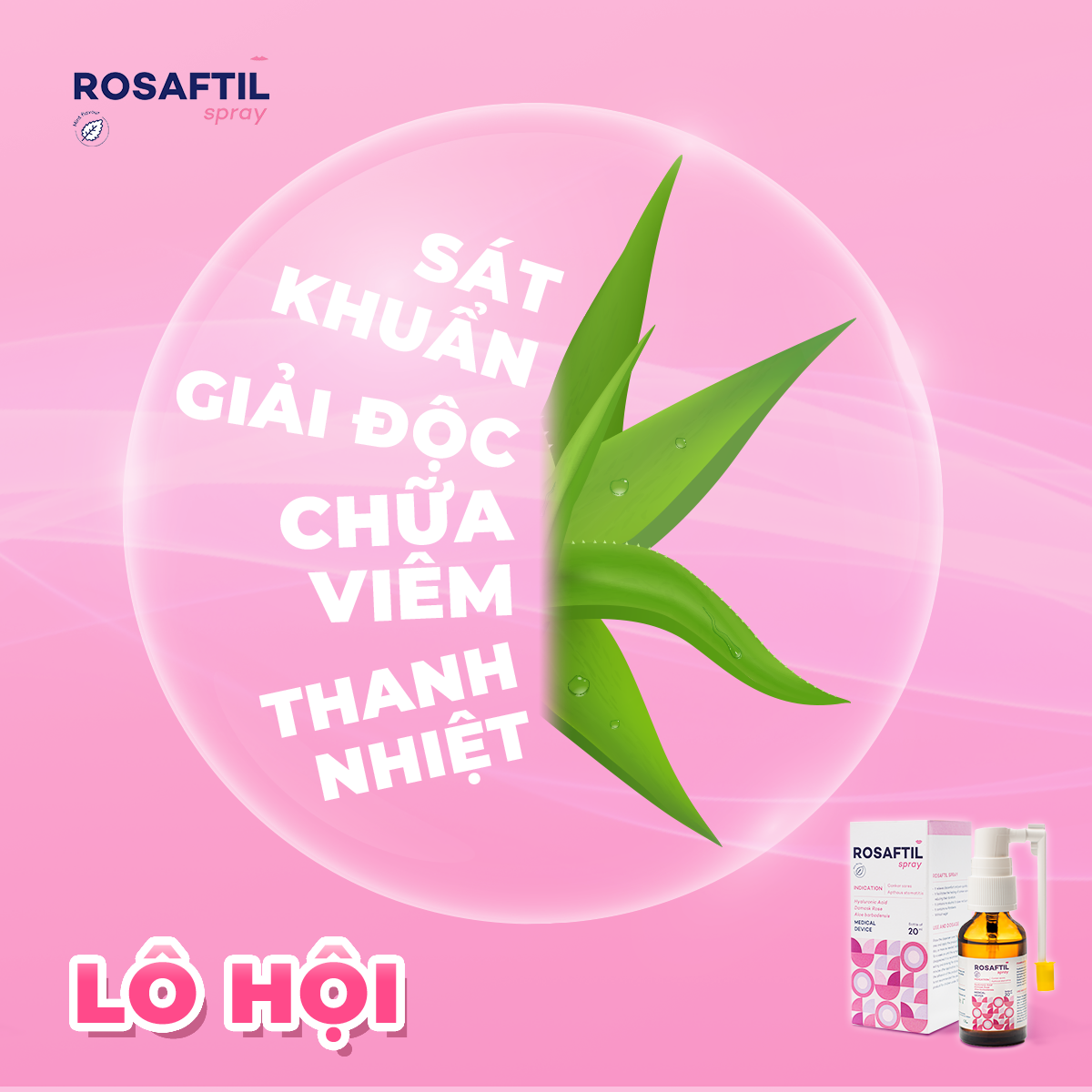 Rosaftil - Dung dịch đa năng xịt khoang miệng