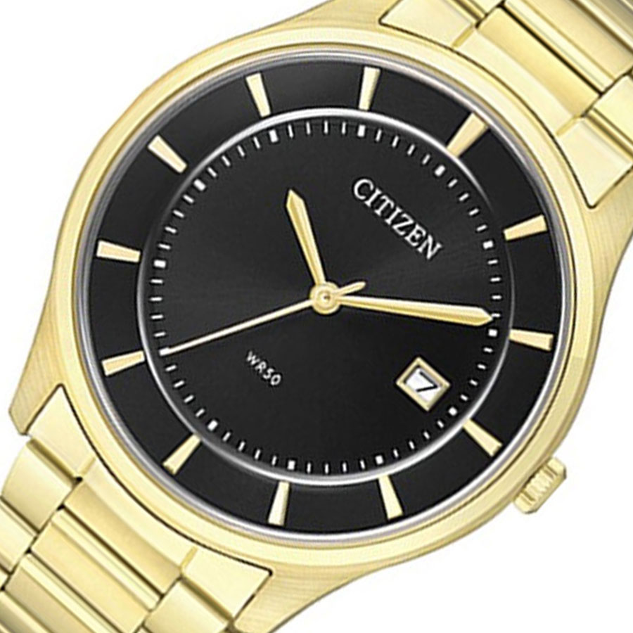 Đồng Hồ Nam Citizen Pin-Quartz Dây Thép Không Gỉ BD0043-59E - Mặt Đen (39mm)