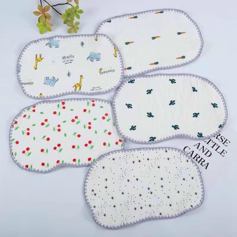 Gối xô in hình nhăn 10 lớp cho trẻ sơ sinh