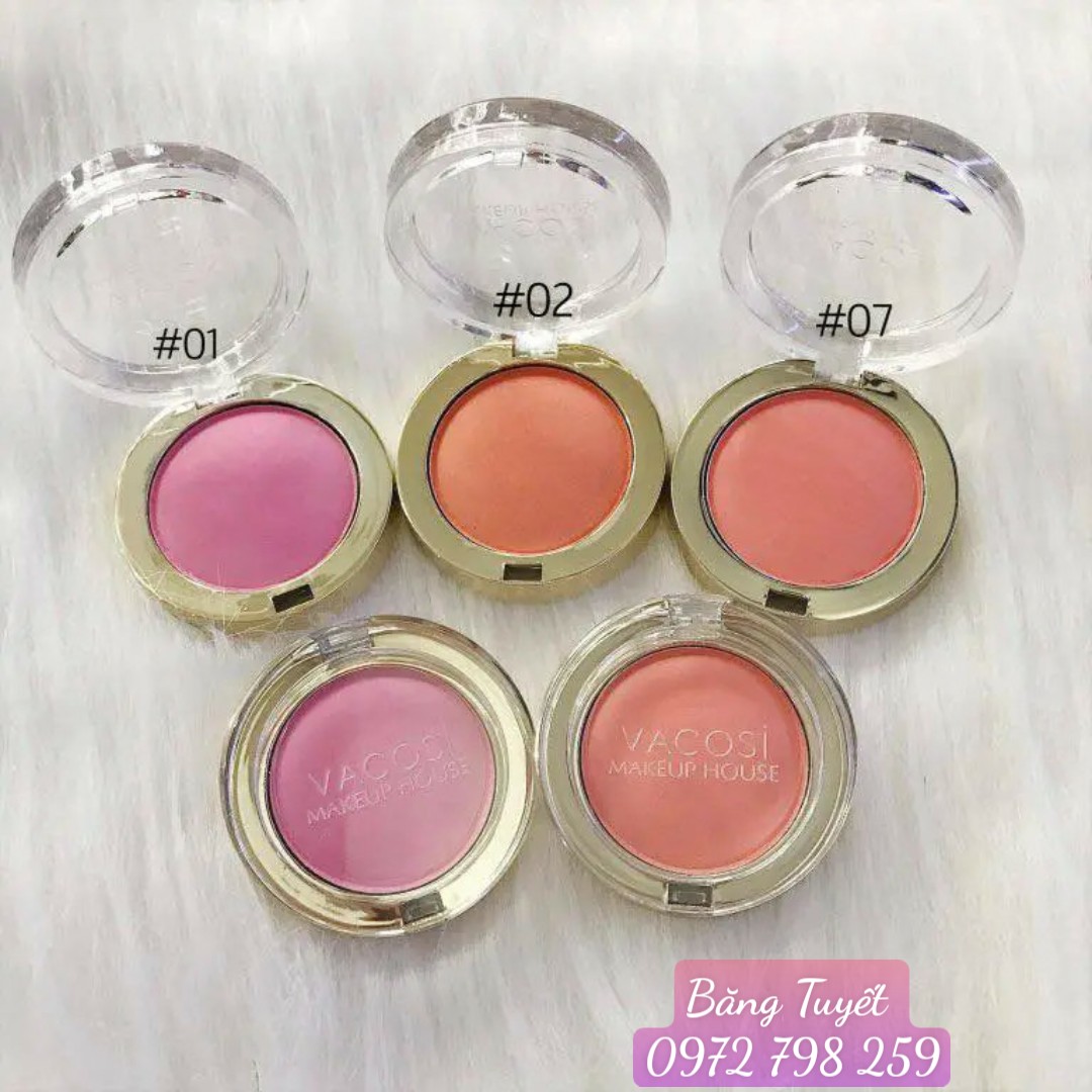 Phấn Má Hồng Vaco si Lolipop Blush Powder 4.4g Hàn Quốc #07