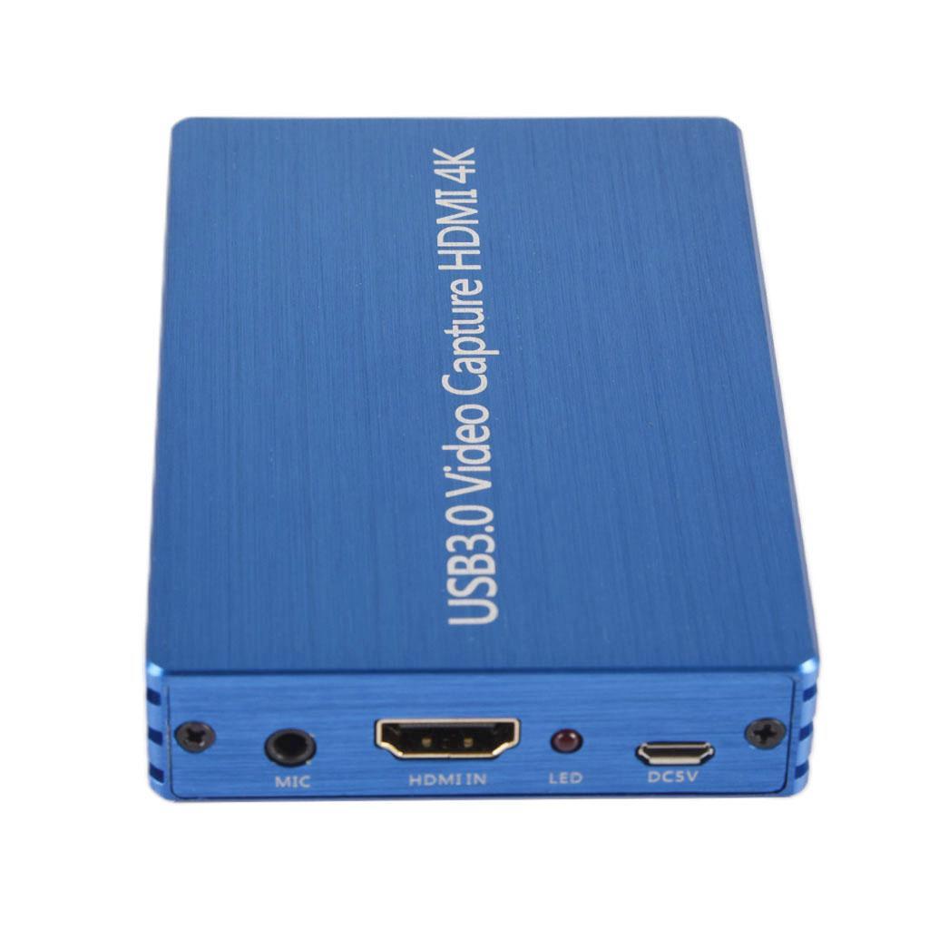 HDMI USB3.0 Game Video Capture Card 1080p Video Adapter Live Recording Blue