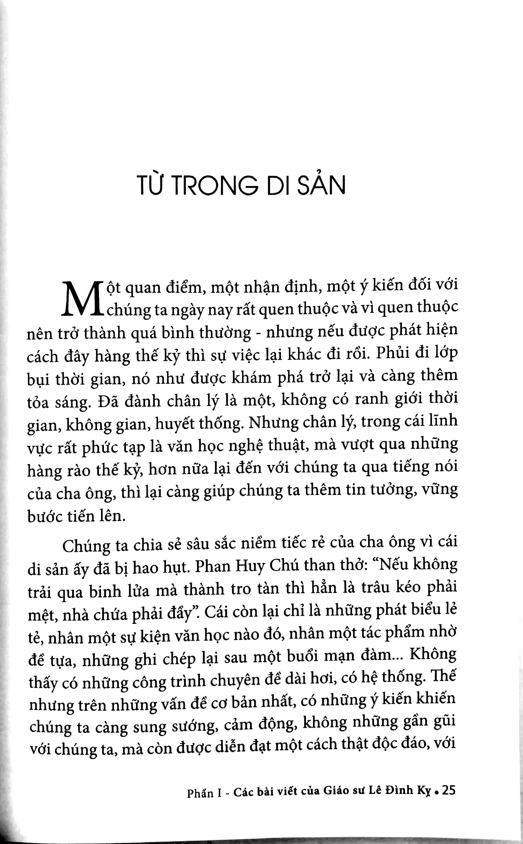 Trăm Năm Một Thuở - Giáo Sư-Nhà Giáo Nhân Dân-Nhà Lý Luận-Phê Bình Văn Học Lê Đình Kỵ