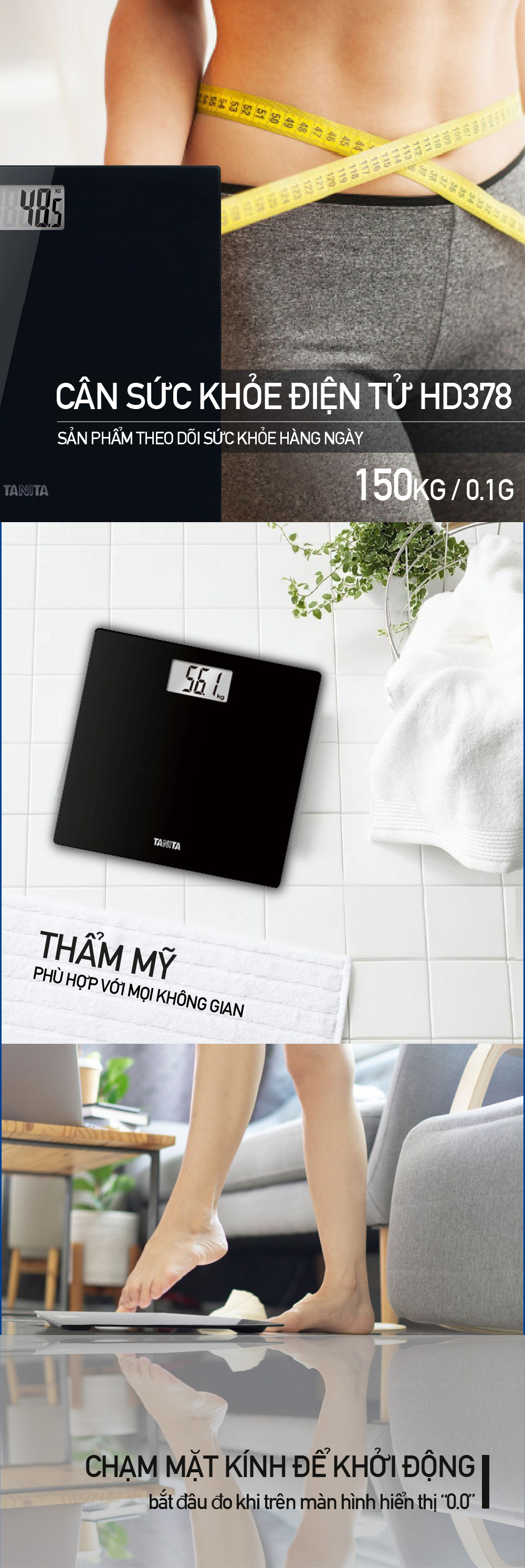 Cân sức khoẻ điện tử Tanita HD378 Nhật Bản, Cân tanita, chính hãng nhật bản,cân điện tử,cân chính hãng,cân nhật bản,cân sức khoẻ y tế,cân sức khoẻ gia đình,cân sức khoẻ cao cấp,cân 120kg,cân 130kg,cân 150kg,Cân sức khoẻ mini