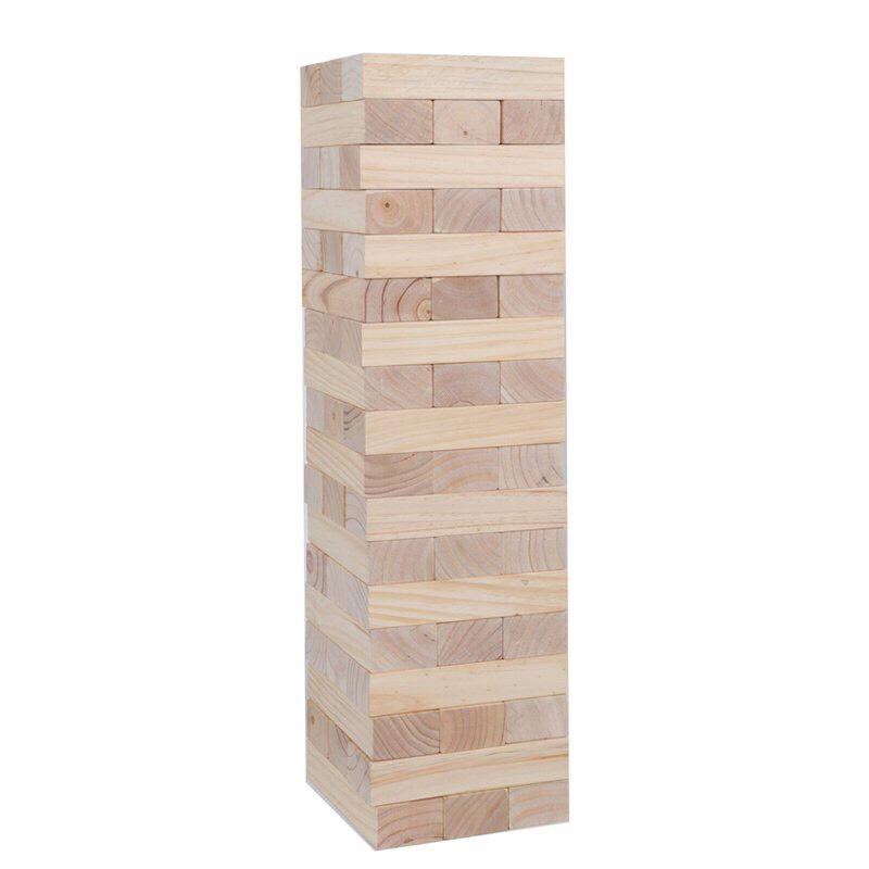Bộ Rút Gỗ Loại To Và Xếp Hình Domino 2 in 1 - Cực Kỳ Thú Vị, Chất Liệu Gỗ Thông 100%.
