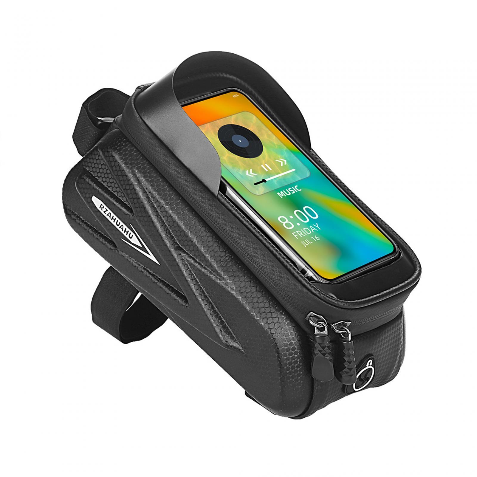 Bag Phone Bag Touch Screen Phone Bag Folding Bike Cell Phone Holder Pack Bike Front Frame Bag for Riding Men