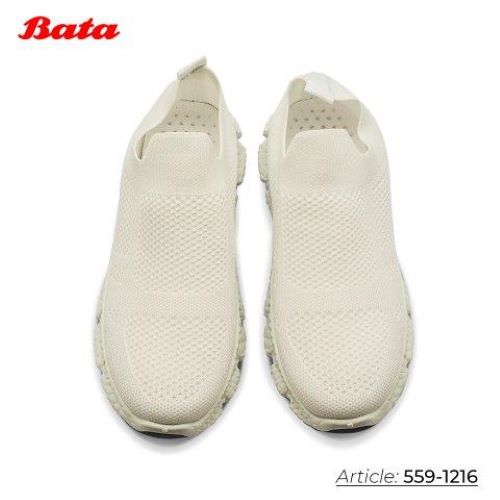 Giày sneaker màu trắng Thương hiệu Bata 559-1216