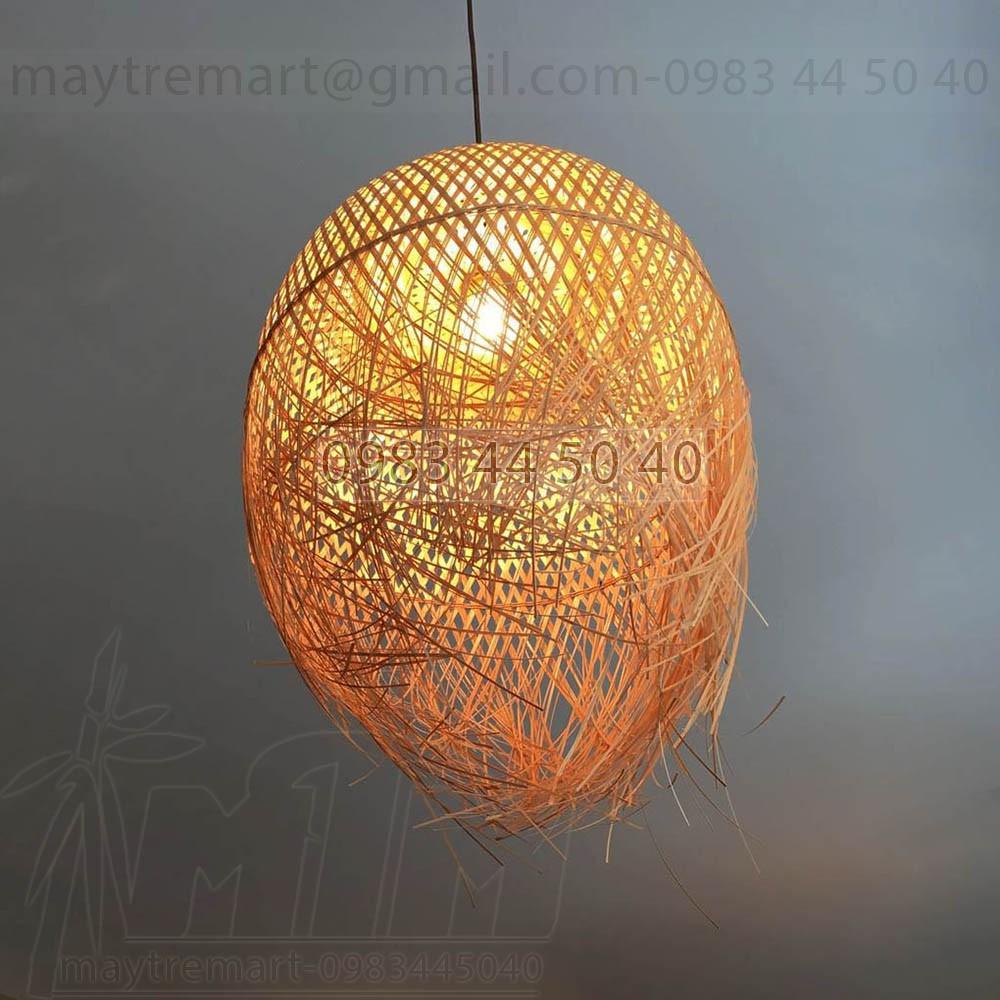 Đèn tre MTDT19 - Đèn mây tre, Đèn trang trí, Đèn treo thả