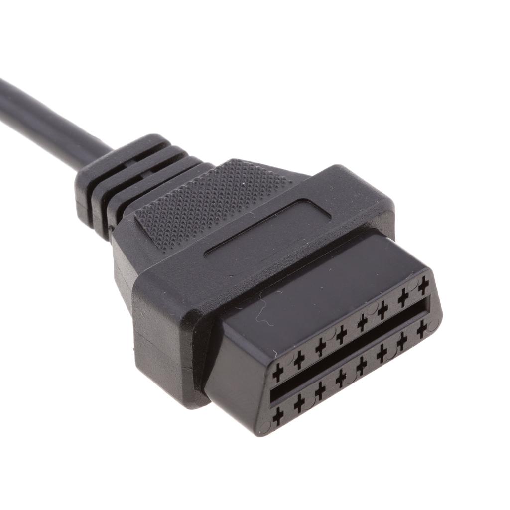 Car 19 Pin Male Pin OBDII Cable Adapter for