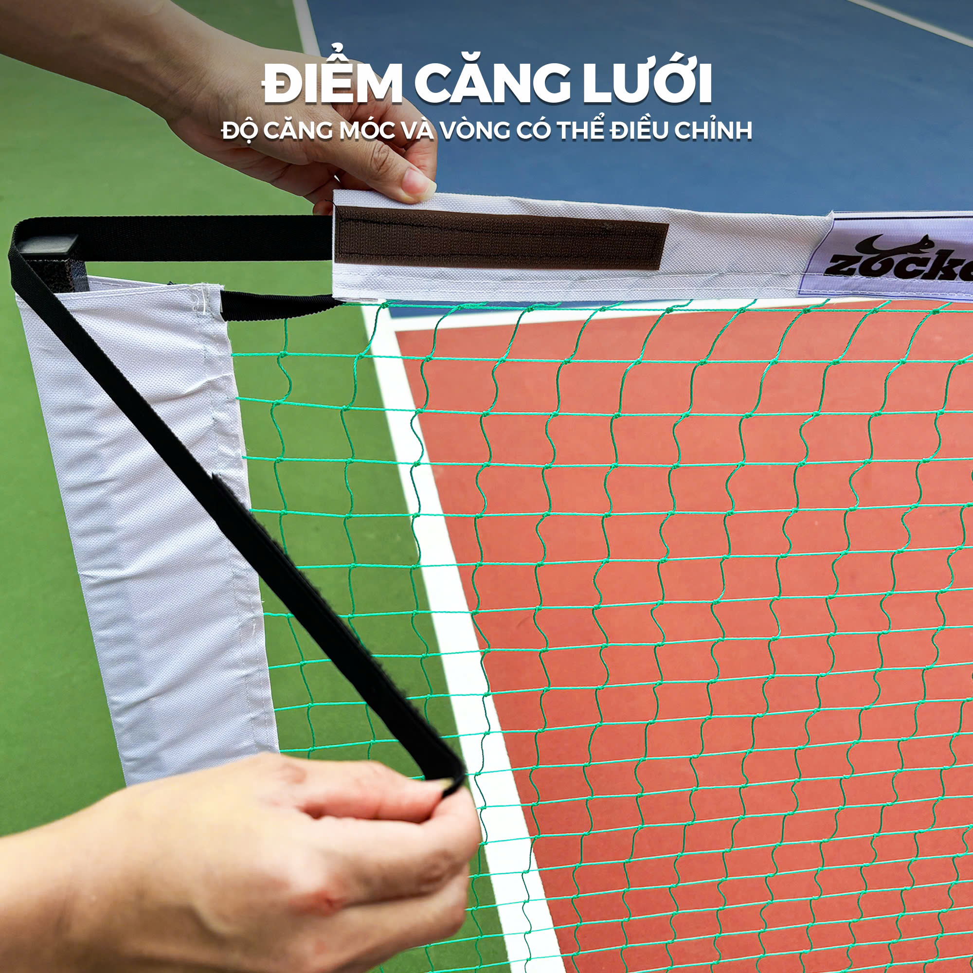 Khung Lưới Pickleball Zocker ZLP25 Đạt Chuẩn Thi Đấu Cao Cấp, Dễ Dàng Tháo Lắp Di Chuyển