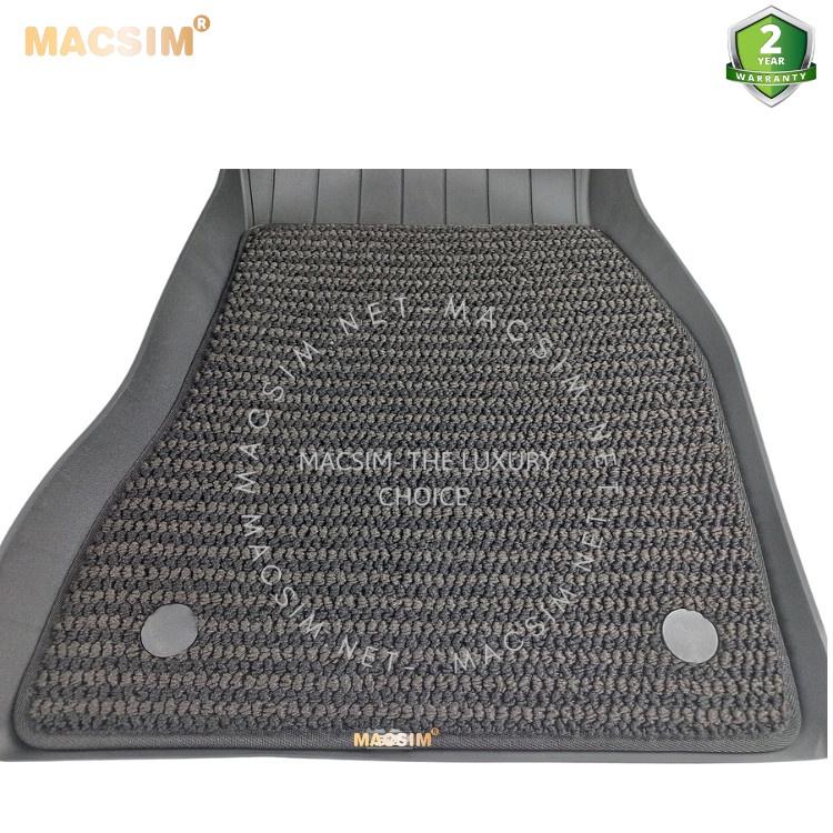 Thảm lót sàn xe ô tô 2 lớp cao cấp BMW 5 series 2016- đến nay nhãn hiệu Macsim 3W - chất liệu nhựa TPE đúc khuôn cao cấp