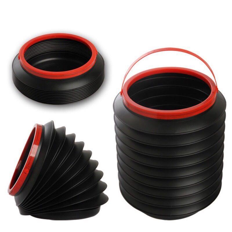 Thùng gấp gọn mini để rác co giãn trên ô tô - dùng để chứa đồ ăn, rác, đồ dùng kích thước vừa và nhỏ