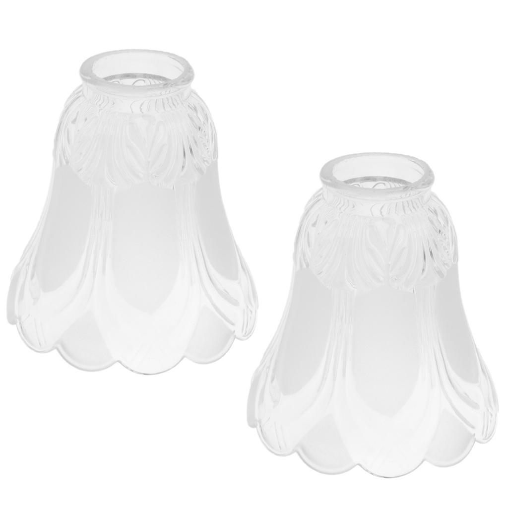 #1 Bell Frosted Glass Shade Ceiling Light Shade Traditional Lamp Shade 2x