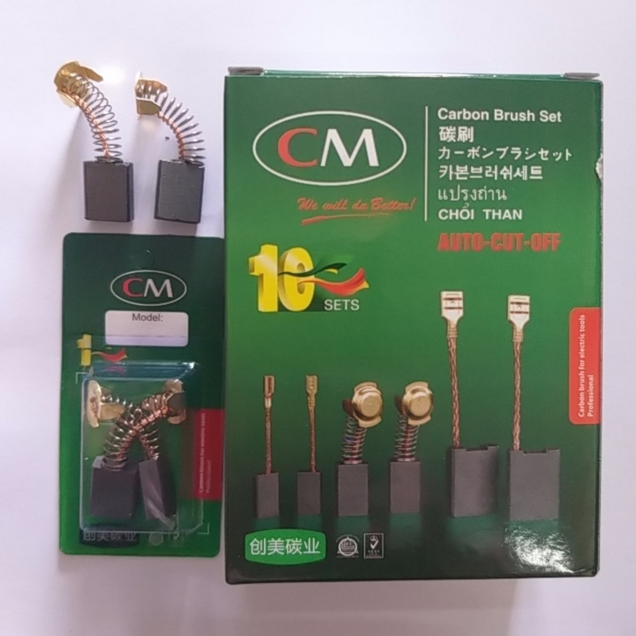 1 cặp chổi than 153 tốt carbon cao chuyên dùng thay cho máy cắt sắt kích thước 18*13.5*6.5mm