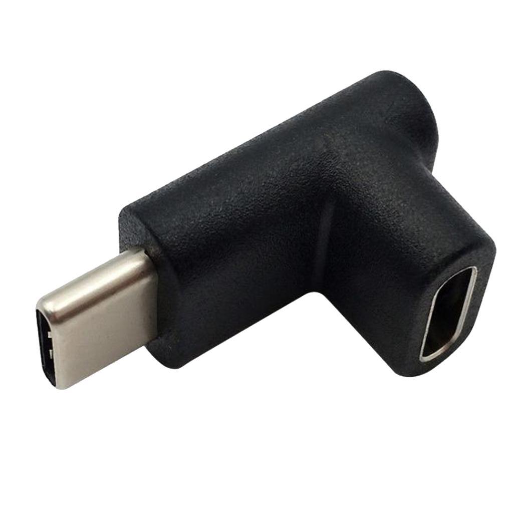 USB-C 3.1 Male/Female Data Sync / Charging Type C Connector 90° Right Angle
