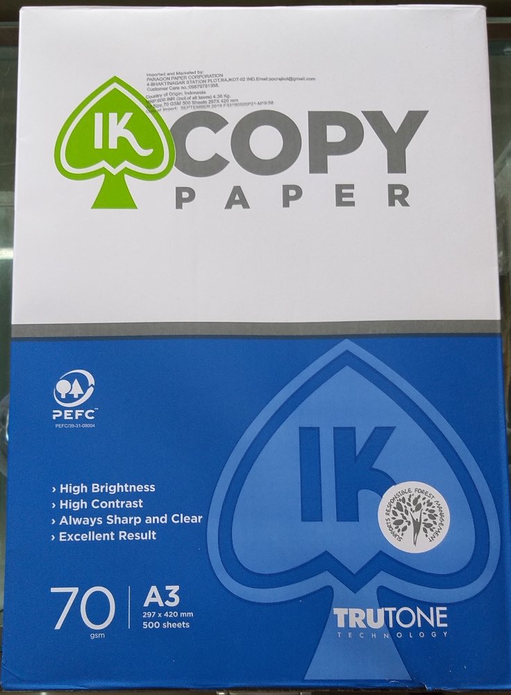 Giấy IK copy paper A4 70 gsm