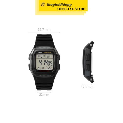 Đồng hồ CASIO 35.7 mm Nam W-96H-1BVDF - Hàng Chính Hãng