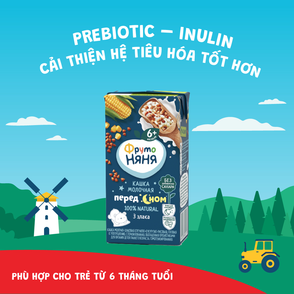 Combo 6 Hộp Sữa đêm ngũ cốc Fruto Nyanya 200ml