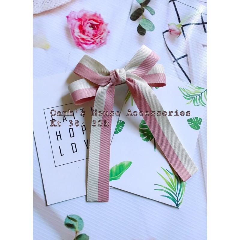 Kẹp nơ 2 màu đơn giản xinh xắn