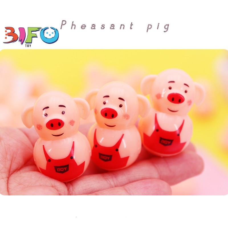 Đồ chơi lật đật mini heo Piggy tumbler đáng yêu vừa chơi vừa trang trí