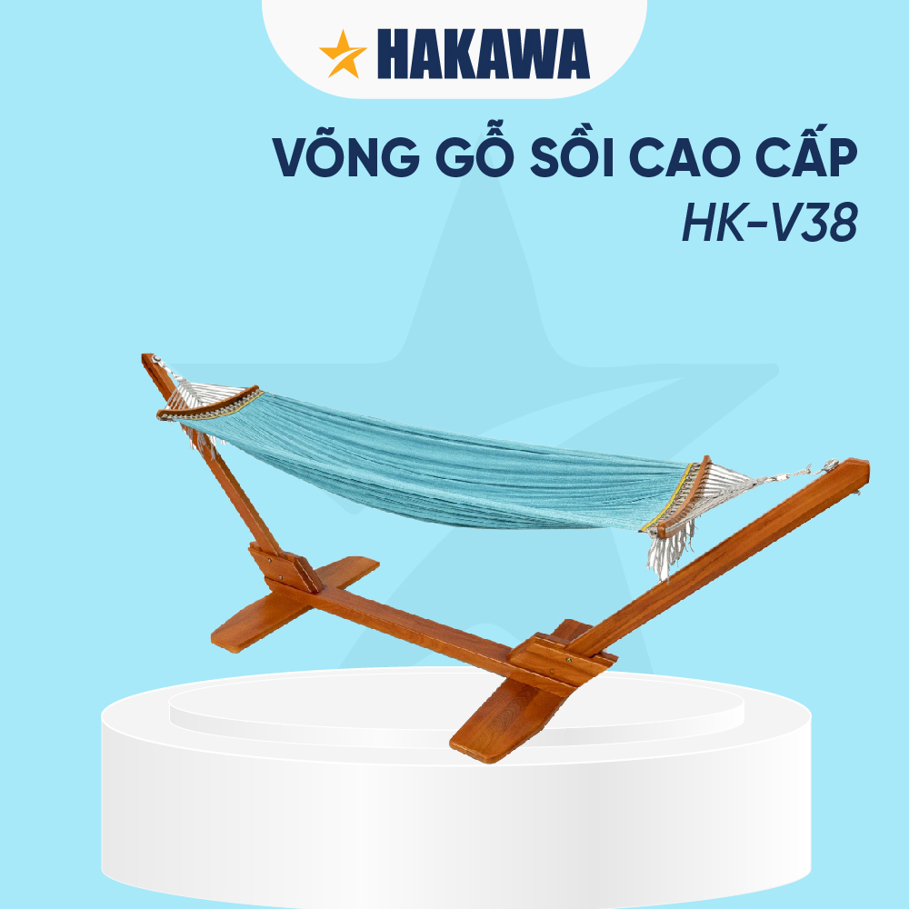 Võng Gỗ Sồi Tự Nhiên Phong Cách Hoàng Gia HAKAWA HK-V38