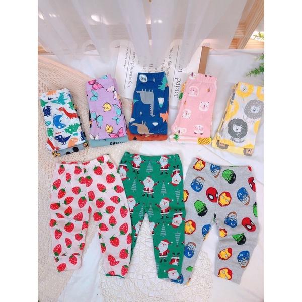 Combo 10 quần Dài cotton bozip cho bé trai/ bé gái từ 6-18kg Bách Nhật Shop