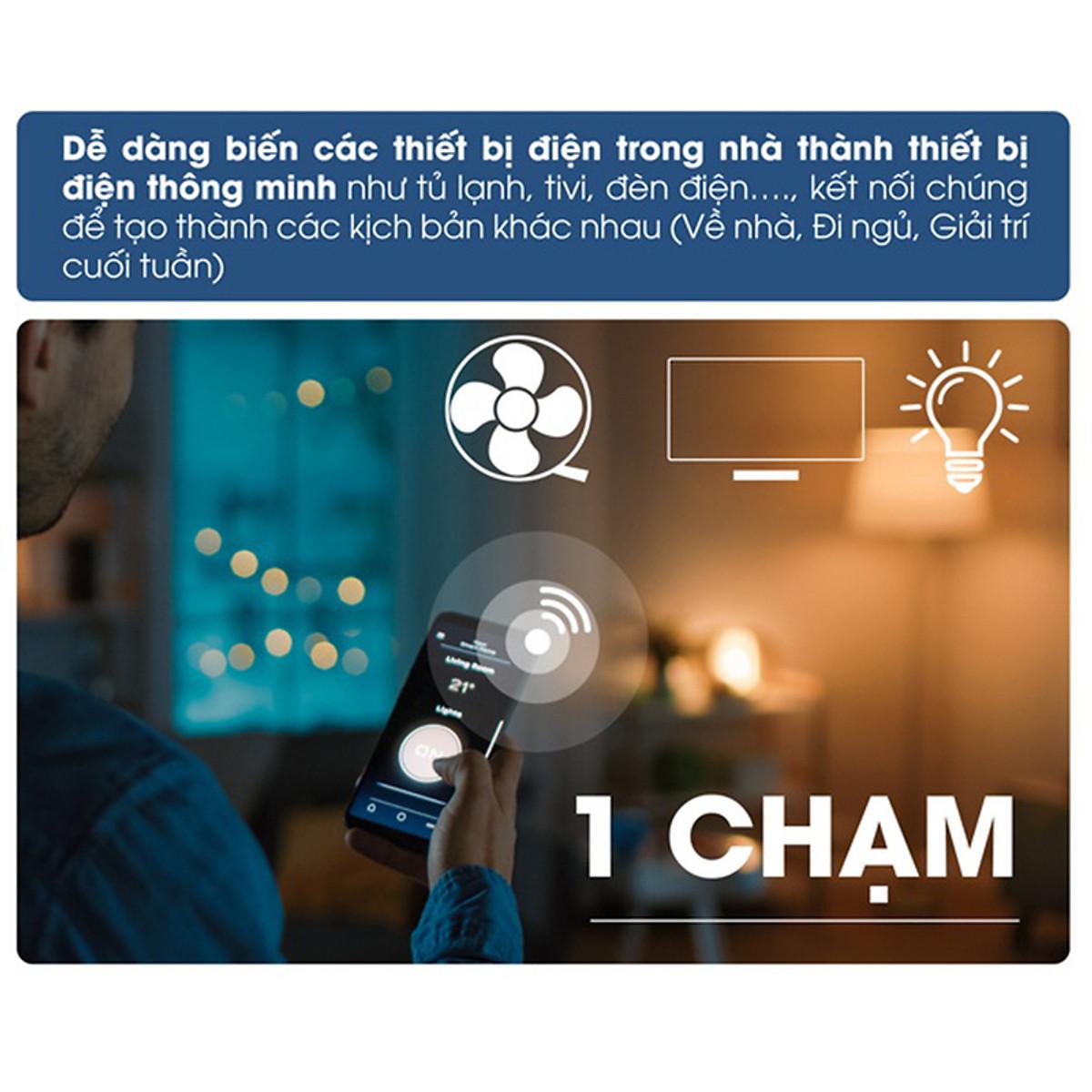 Ổ cắm đa năng tiện lợi điều khiển từ xa wifi