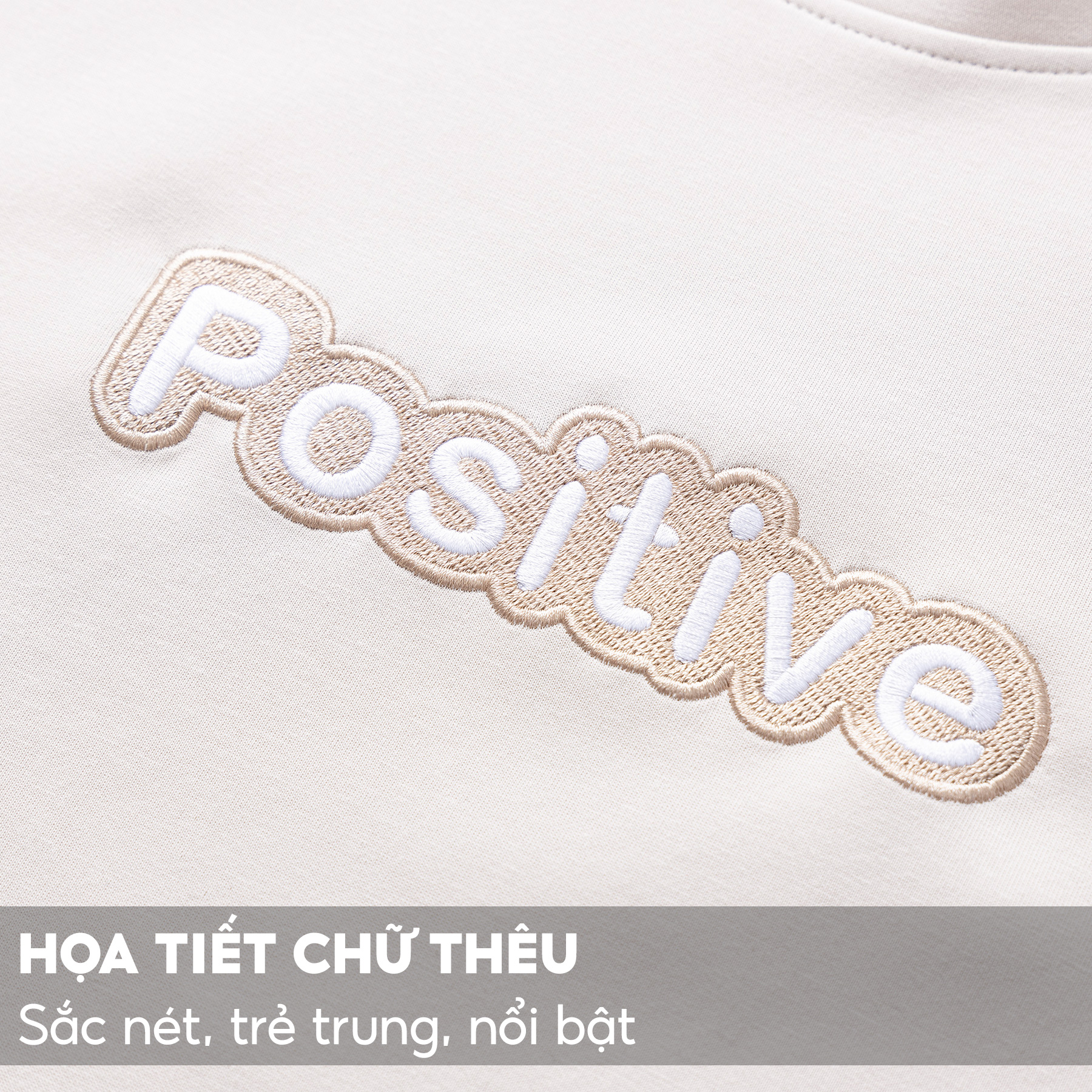 Áo Sweater Nam 5S FASHION POSITIVE, Chất Nỉ Cotton, Cổ Tròn, Thêu Chữ Nổi Bật, Trẻ Trung (ANO23023)