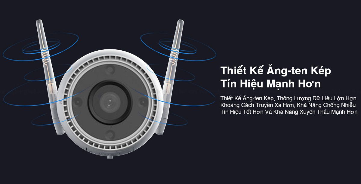 Camera Wifi Ezviz Ngoài Trời AI thông minh, màu ban đêm, H3C 4MP 2K - Hàng chính hãng