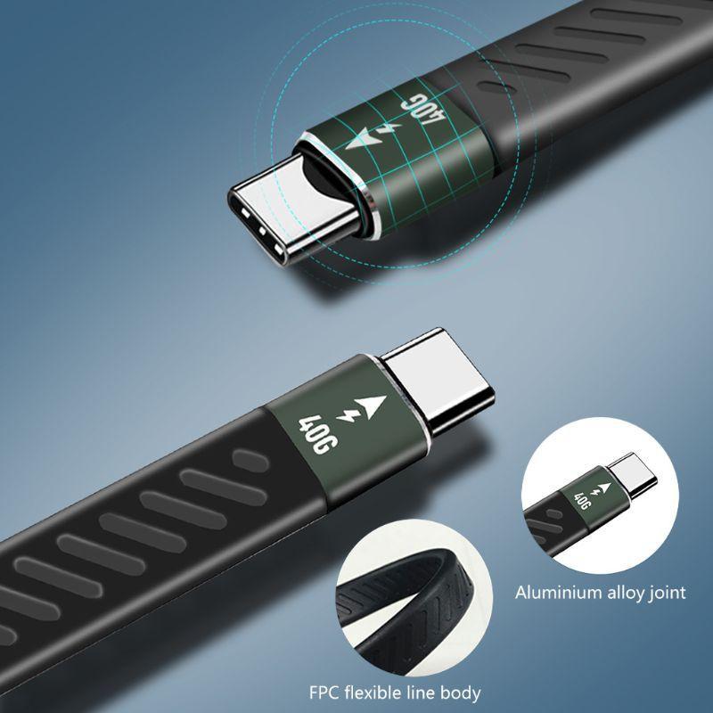 Cáp Chuyển Đổi Pd 60w Thunderbolt 3 Cable Thunderbolt 40gbps Type C Sang UsB C