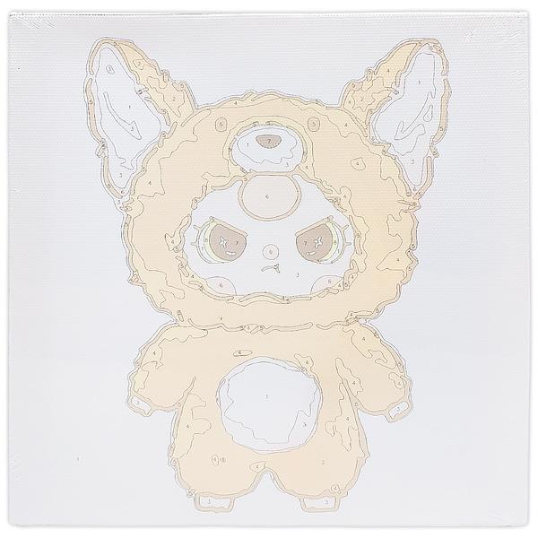 Tranh Tô Màu Số Hóa Baby Three Litte Fox - 20 x 20 cm - Dali K421