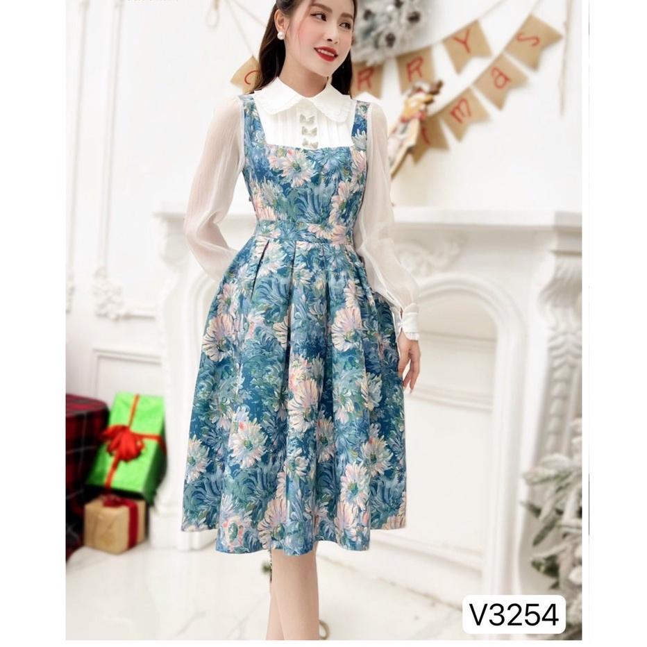 Đầm Thiết Kế Ely Dress Chất Liệu Nhung Lỳ Đính Tag Nơ Đá - Váy Ren Thiết Kế Thanh Lịch, Trẻ Trung