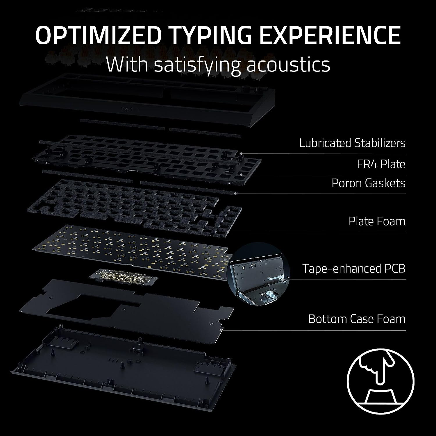 Bàn phím Razer BlackWidow V4 75% - Hotswappable Mechanical Gaming Keyboard_Mới, hàng chính hãng, bảo hành 24 tháng