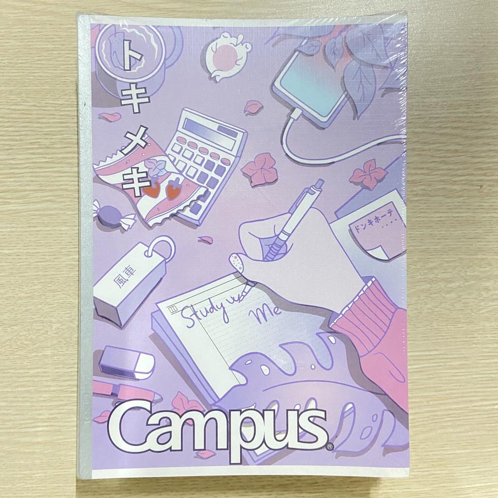 Lốc 10 Vở Campus STUDY WITH ME 80 trang