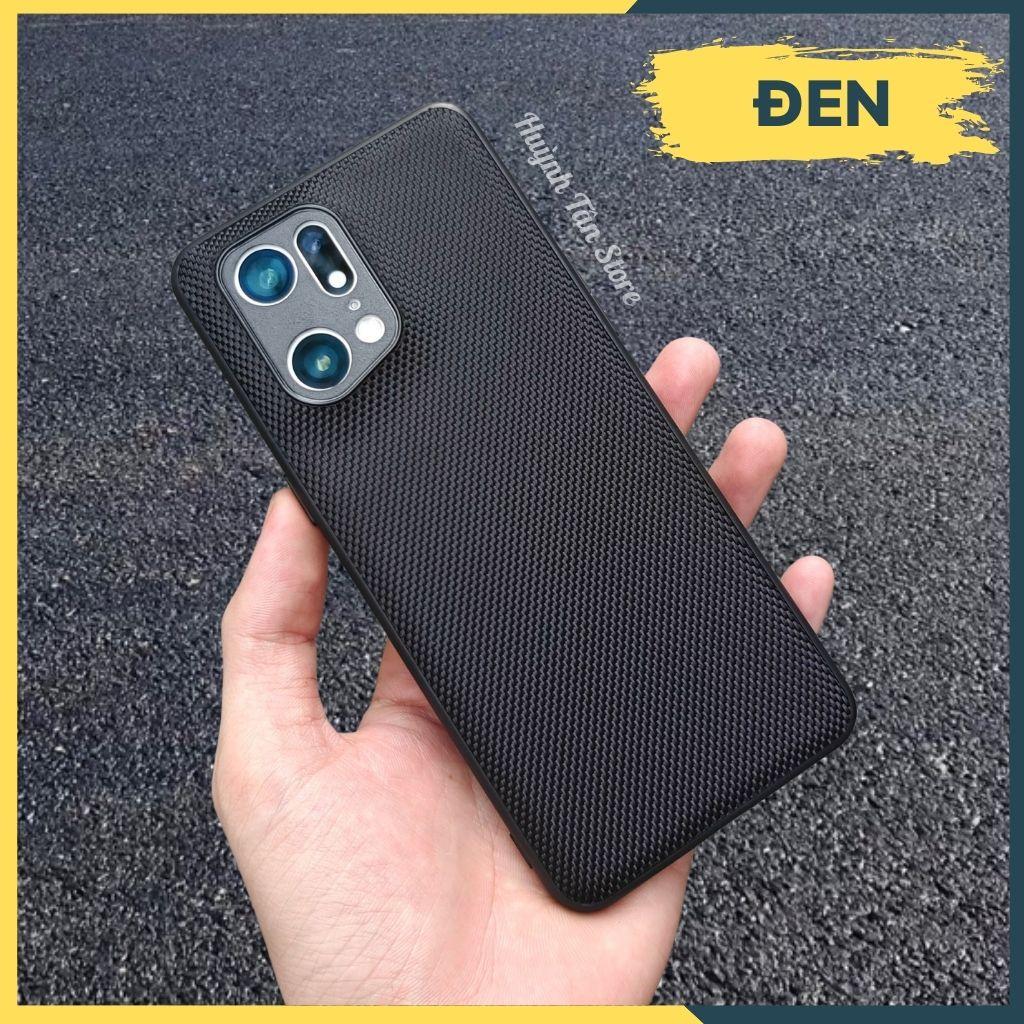 Ốp lưng find x5 pro bảo vệ camera chống vân tay nhựa dẻo vải nylon nhiều màu phụ kiện điện thoại huỳnh tân store