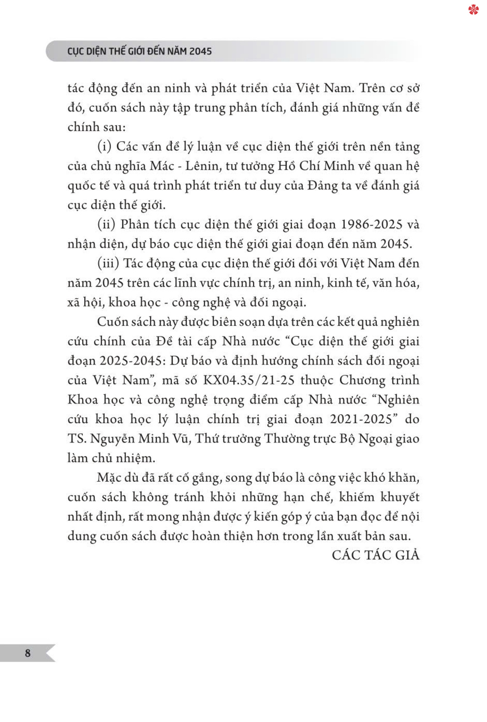 Cục diện thế giới đến năm 2045 - bản in 2025