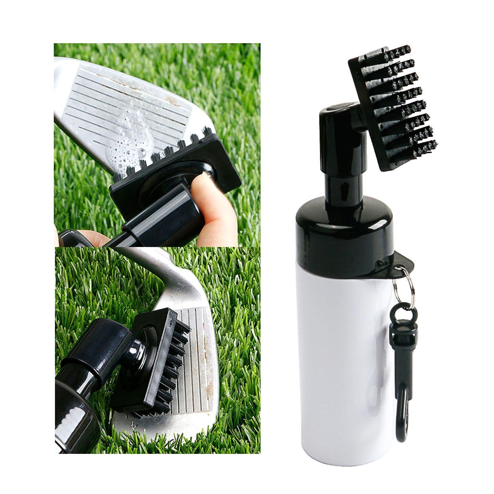 Golf Club Brush with Groove Cleaner with Water Bottle Equipped with Water Spray Device