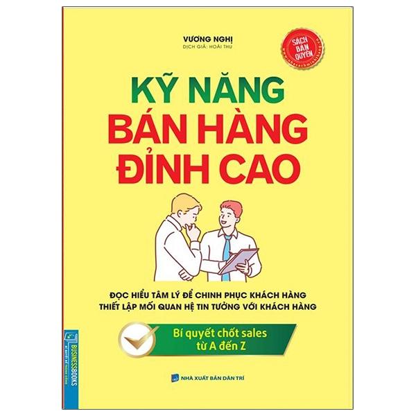 Businessbooks - Kỹ Năng Bán Hàng Đỉnh Cao