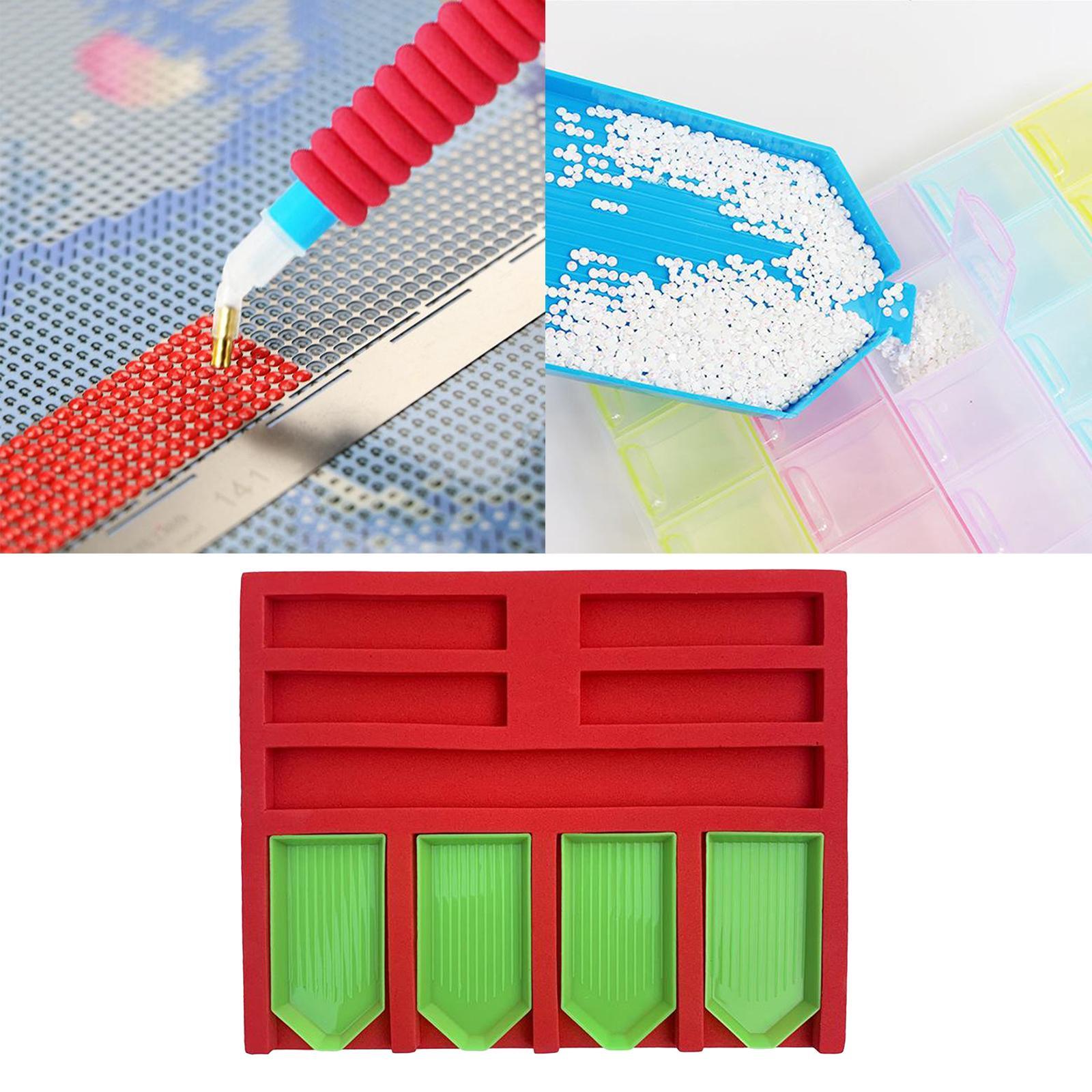 Diamond Painting Tray Organizer Holder DIY Diamond Painting Kits Drill Pens Tools Accessories for DIY Arts Crafts