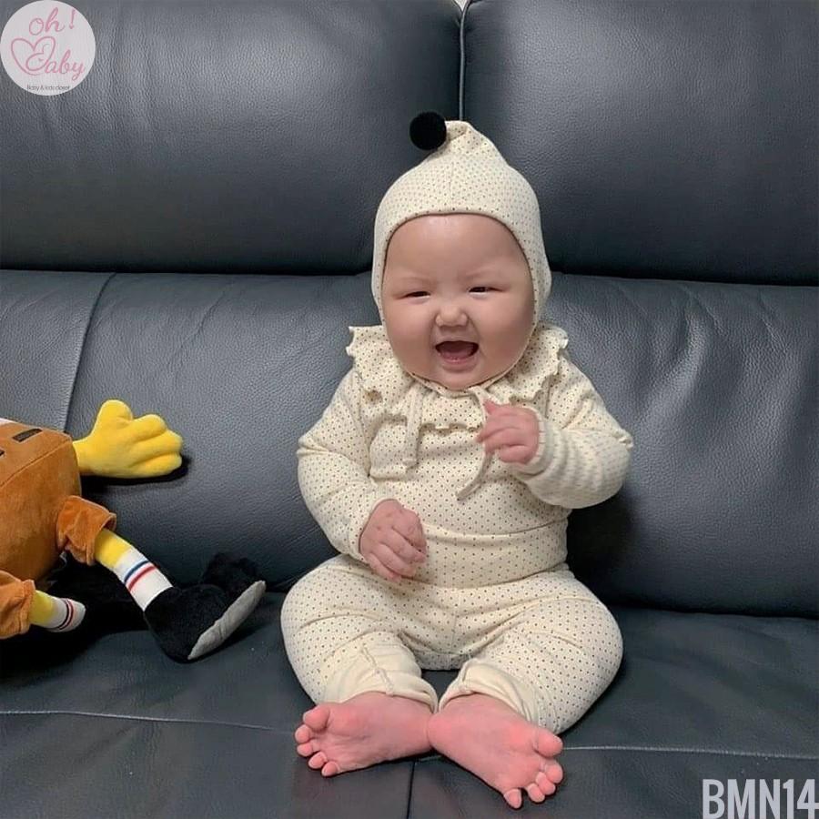 Bộ Dài Tay Cotton Cho Bé Trai, Bé Gái