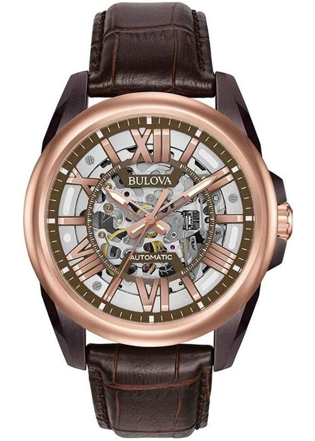 Đồng Hồ Nam Bulova Dây Da 98A165 - Mặt Trắng