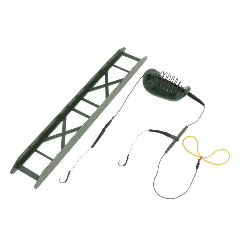 Fishing Baits Hooks Lure Trap Hook String Spring Feeder Fishing Tackle Kit